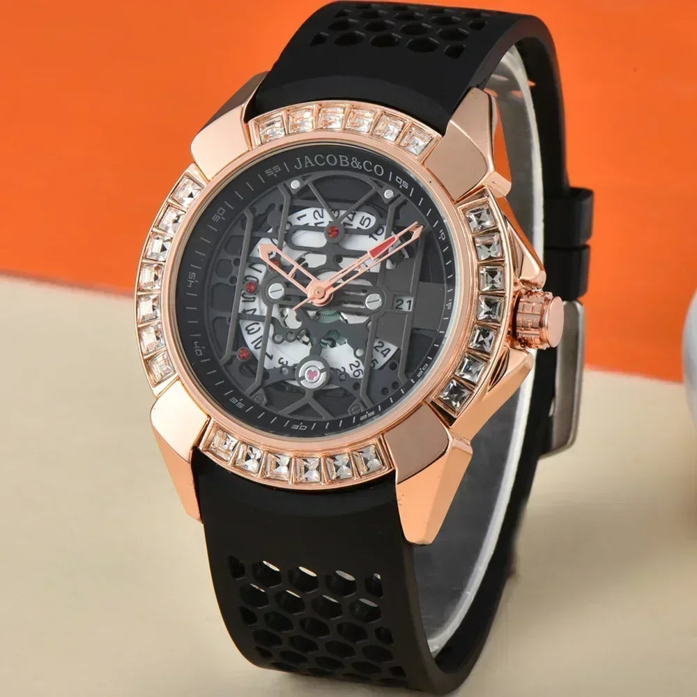Very Super Jacob & Co Original Brand Watches For Mens Special Dial Multifunction WristWatch Business High Quality AAA Clocks