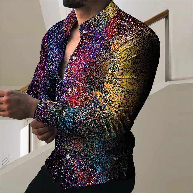 Men's shirt cool funny combination graffiti fashion casual party outdoor soft and comfortable fabric 2023 new spring and summer