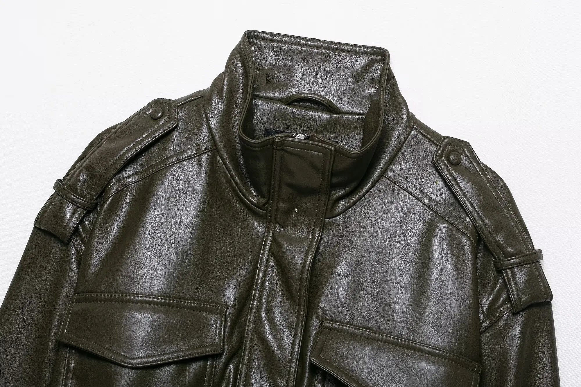 Women's Jacket 2025 New Arrival Women's Casual Fashion Faux Leather Jacket