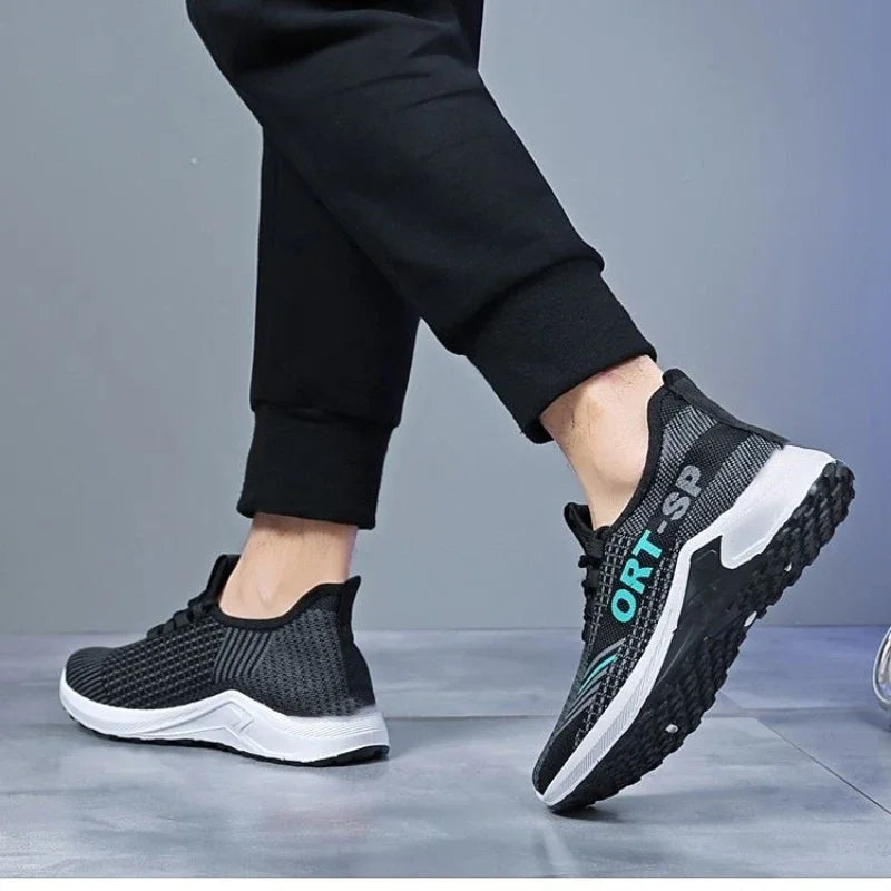 2025 Men's shoes,  fashionable sports shoes, casual shoes,breathable running shoes, outdoor walking training tennis shoes 