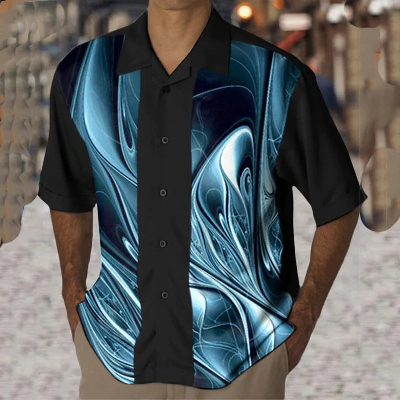 Men's shirt cool funny combination graffiti fashion casual party outdoor soft and comfortable fabric 2023 new spring and summer
