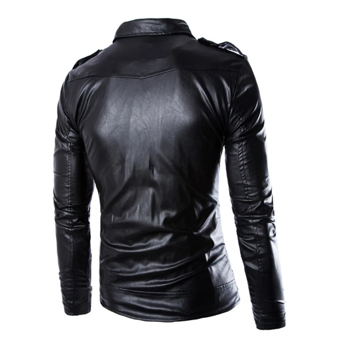 White Leather Jacket Men Motorcycle Winter Coat Men Multi-pocket Warm Genuine Leather Jackets Outdoor Windbreaker Male Loose