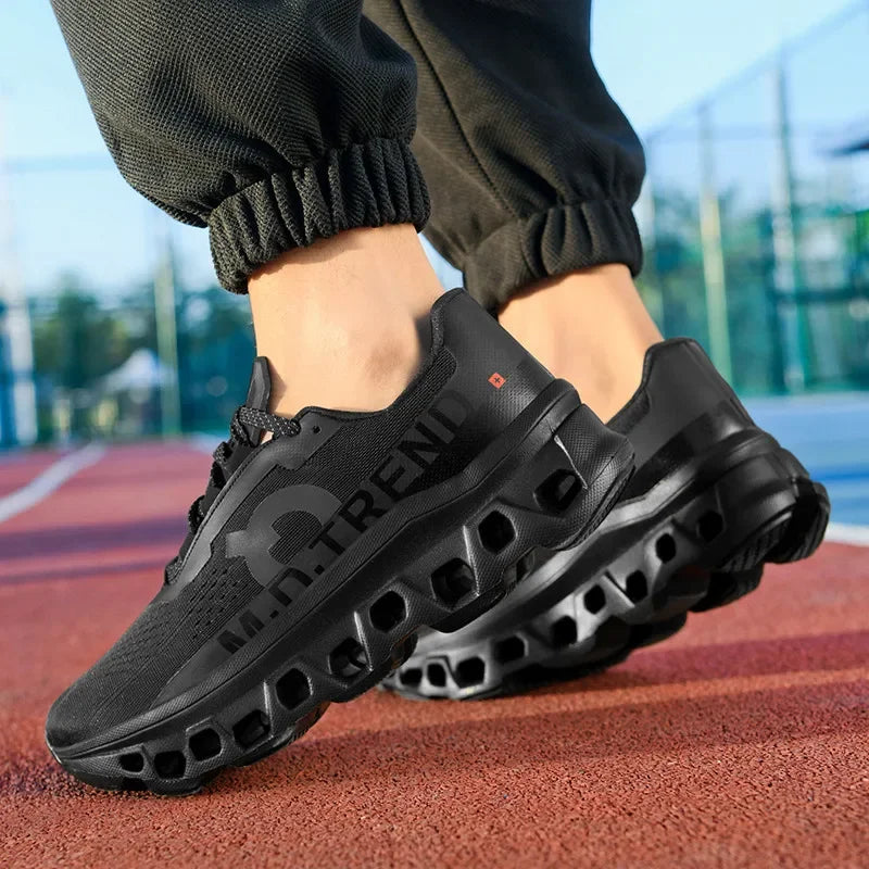 Trendy Soft Bottom Running Shoes Fashionable New Style Sports Casual Men's Shoes Anti-slip Wear-resistant Lightweight Outdoor Tr