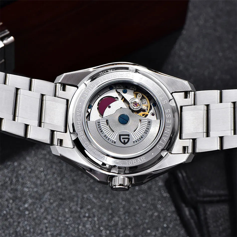 PAGANI DESIGN New GMT Mens Mechanical Watches 100M Waterproof Clock Sapphire Glass Automatic Men Watch PD-1792 Relogio Masculino