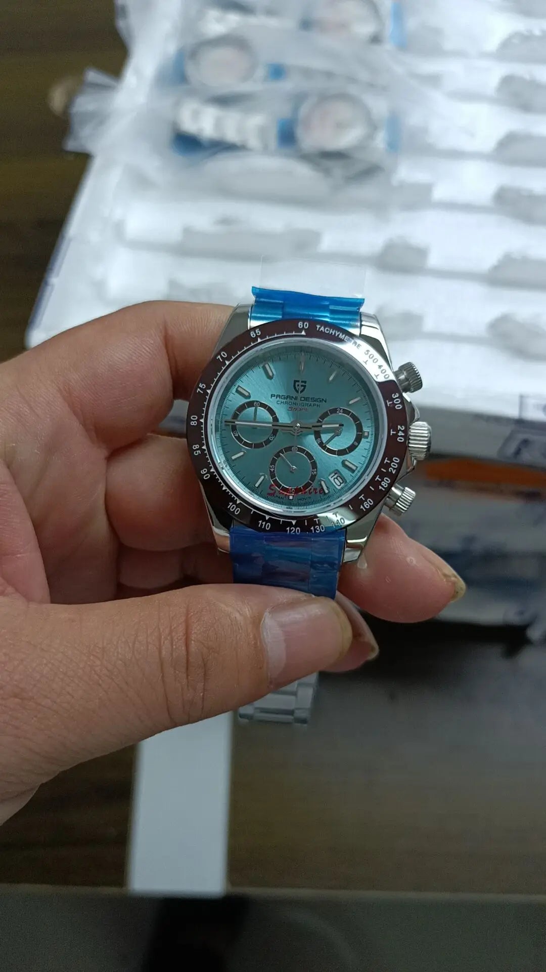 PAGANI DESIGN 2023 New Men's Watches Luxury Quartz Watch For Men Chronograph VK63 Automatic date 100M Waterproof Ceramic bezel