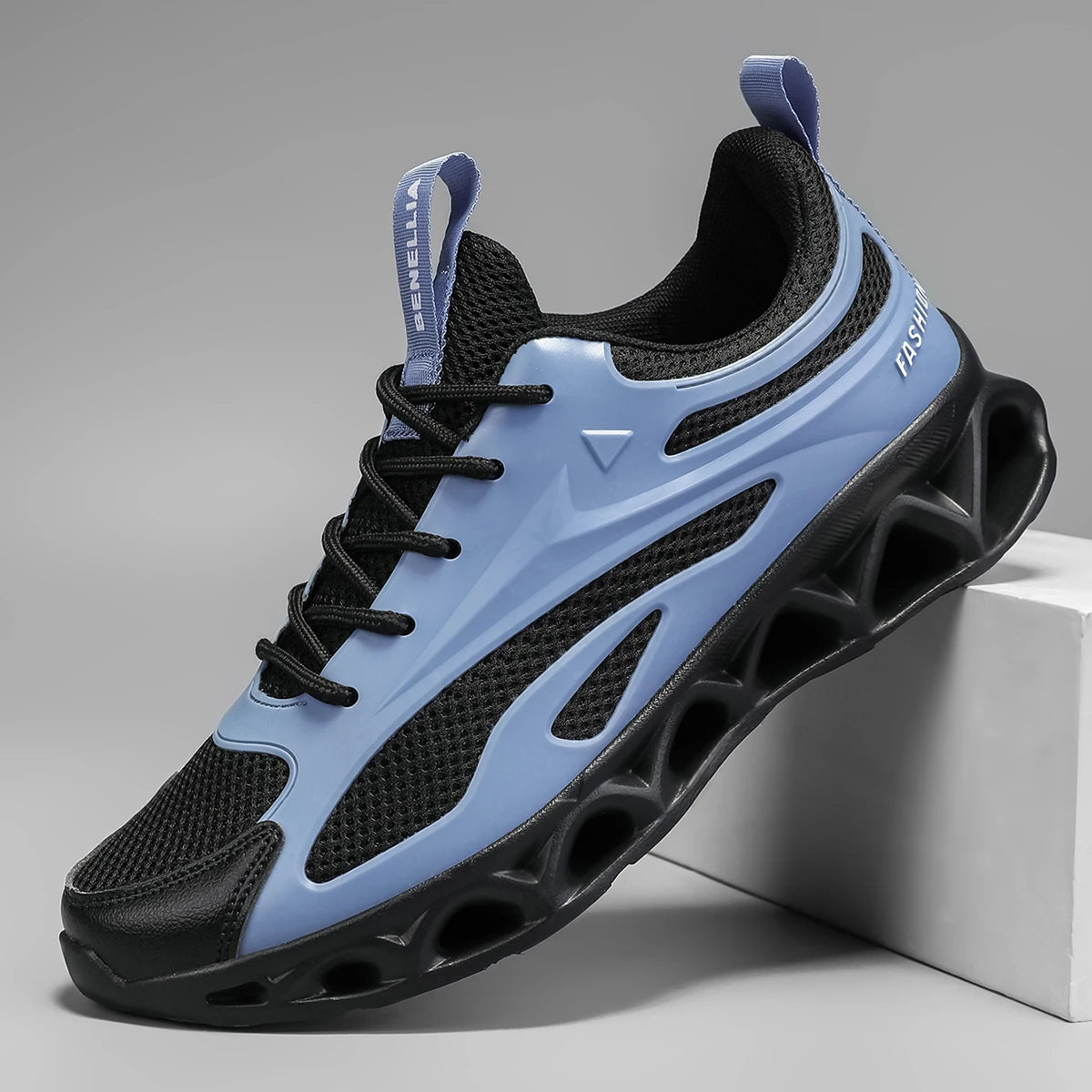 Blade running shoes, lightweight men's shoes, sports shoes, men's breathable, wear-resistant, shock-absorbing running shoes