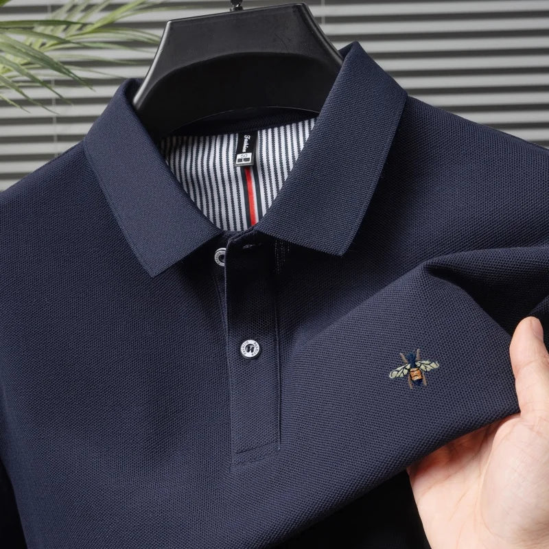 Men's short sleeved polo shirt, fashionable embroidery, summer new product, comfortable and casual polo shirt