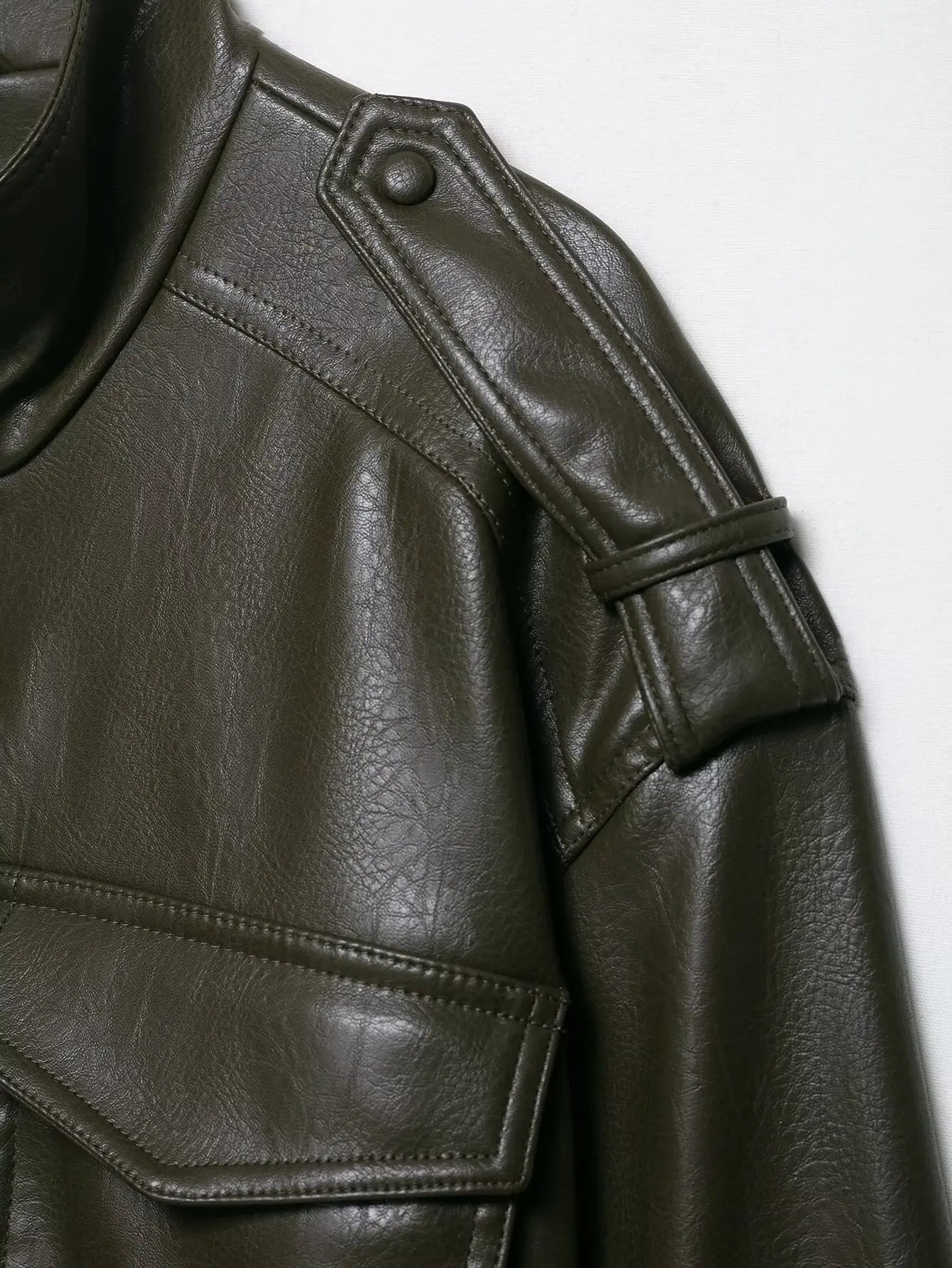 Women's Jacket 2025 New Arrival Women's Casual Fashion Faux Leather Jacket