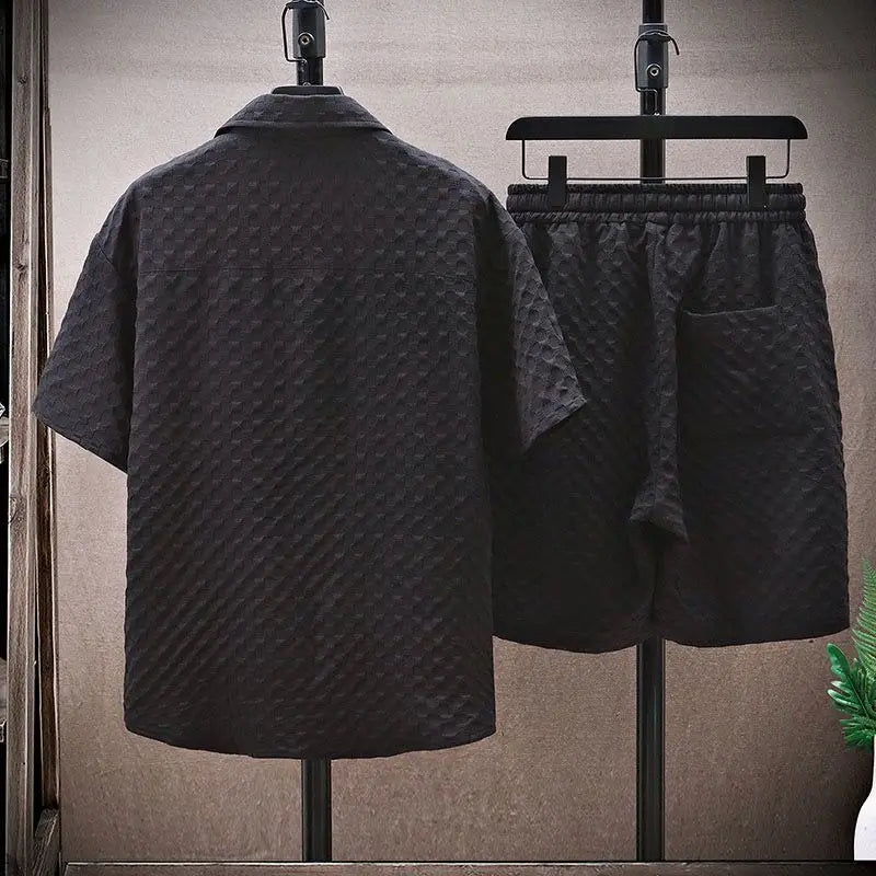 Casual Suit Men's Short Sleeve Sport Suit Vintage Trendy Fashionable Lightweight New Summer Arrival Male Shirts Shorts