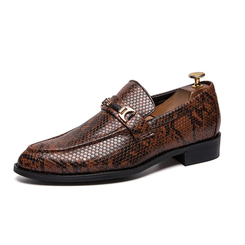 Autumn Brock leather men's head layer cowhide British Korean version breathable business dress casual wedding leather shoes