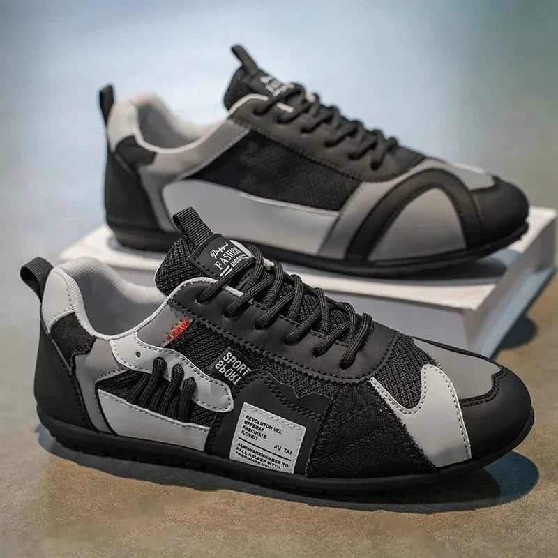 Men's Summer Breathable Fashion Sports Casual Shoes Soft Bottom Lightweight Color Block Deoxynucleotide Sneakers