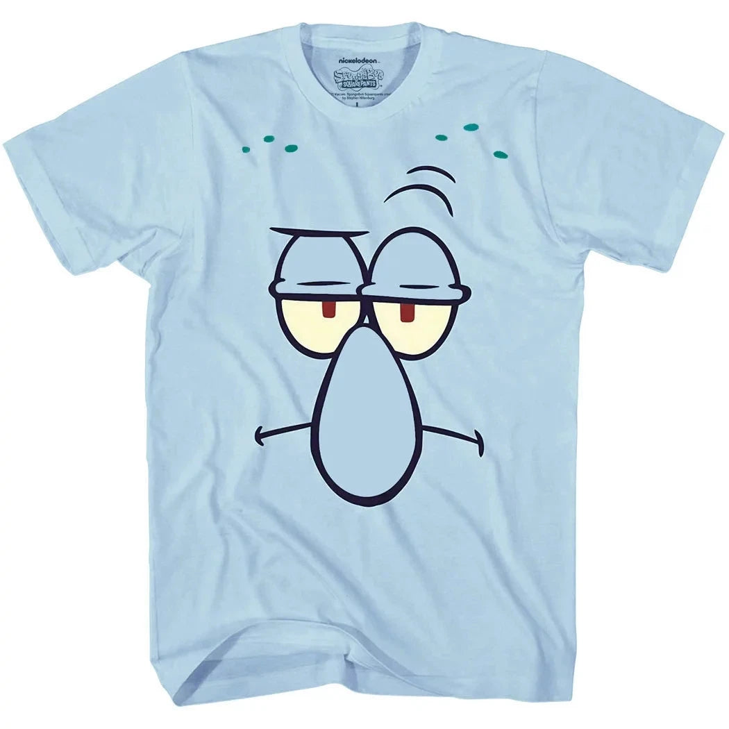 SpongeBob Series 2024 Summer Boys and Girls New 3D Printed Round Neck T-shirt Gifts for children