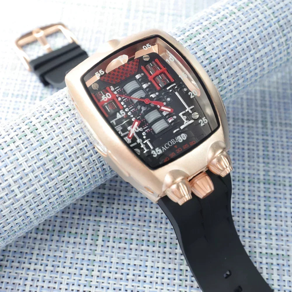 Very Super Jacob & Co Original Brand Watches For Mens Special Dial Multifunction WristWatch Business High Quality AAA Clocks