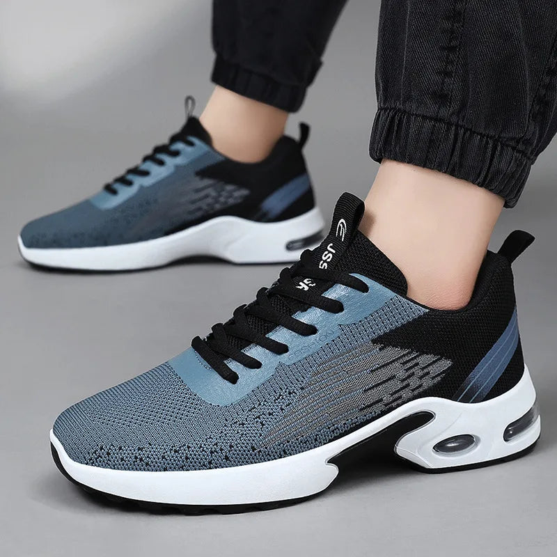 Men's sneakers Mens Breathable Knit Sneakers Soft Sole Comfort  Shoes for Sports 2025 Free shiping shoes