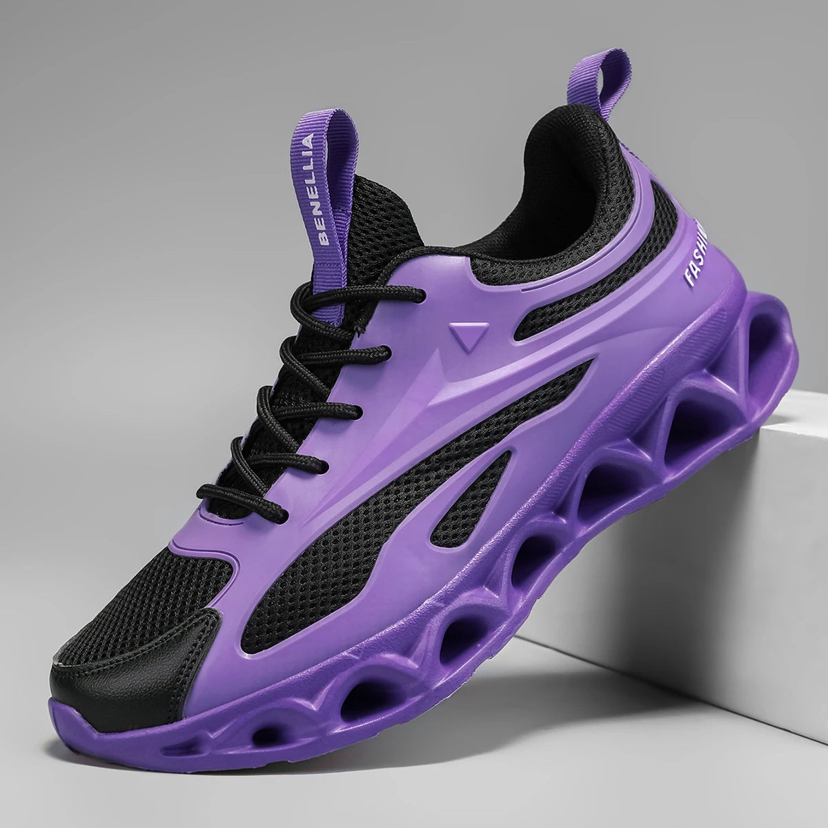 Blade running shoes, lightweight men's shoes, sports shoes, men's breathable, wear-resistant, shock-absorbing running shoes