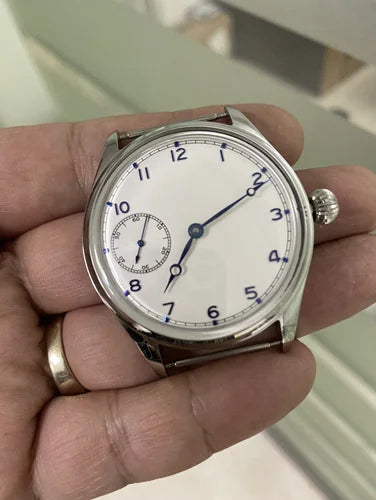 42mm Men's Simple Fashion Manual Mechanical Watches Tianjin ST3600 Movement Waterproof Stainless Steel Luxury Reloj Hombre Cool