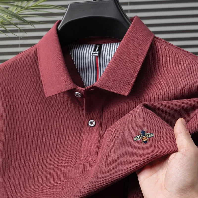 Men's short sleeved polo shirt, fashionable embroidery, summer new product, comfortable and casual polo shirt