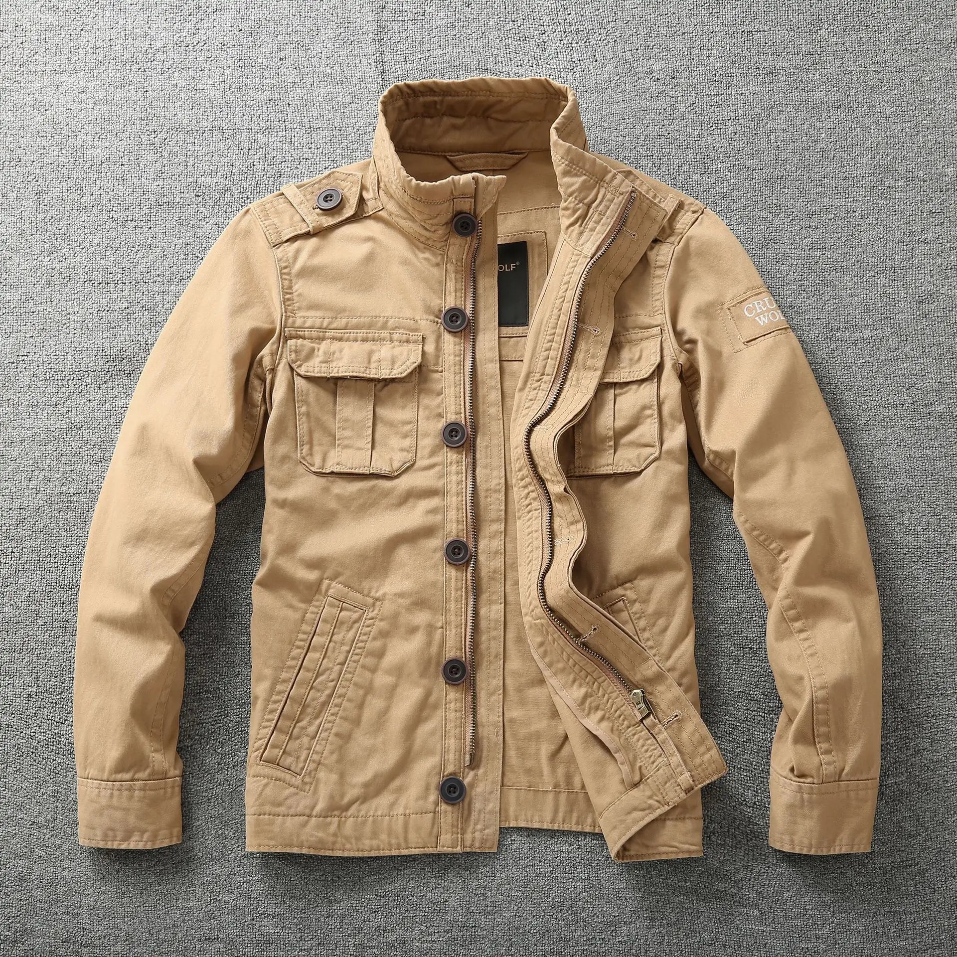 High Grade Men's Jackets Pure Cotton Multiple Pockets Camouflage Tooling Jacket Men Clothing Casual Jacket Coat A5F268