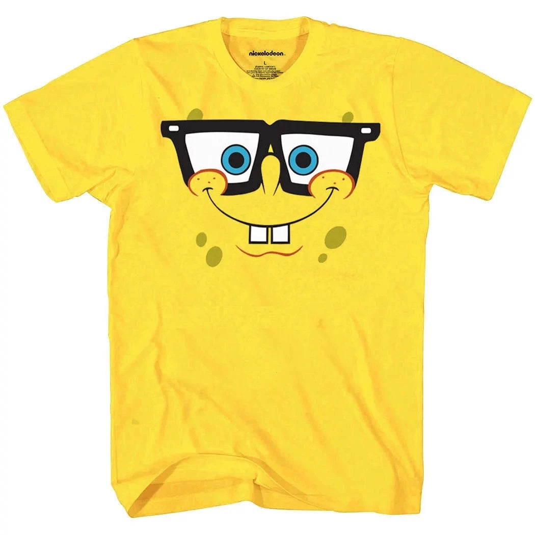 SpongeBob Series 2024 Summer Boys and Girls New 3D Printed Round Neck T-shirt Gifts for children