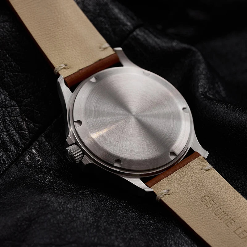 MF M096 Military Style Pilot Watch 856 Homage Large Arabic Numerals Dial 100M Waterproof  NH38 Movement Auto Man Watches