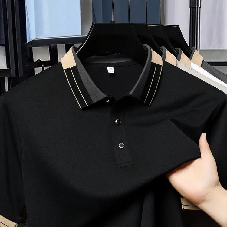 Men's Classic Polo Shirt 2025 Summer New Short Sleeve Polo Men's Top Hot Sale