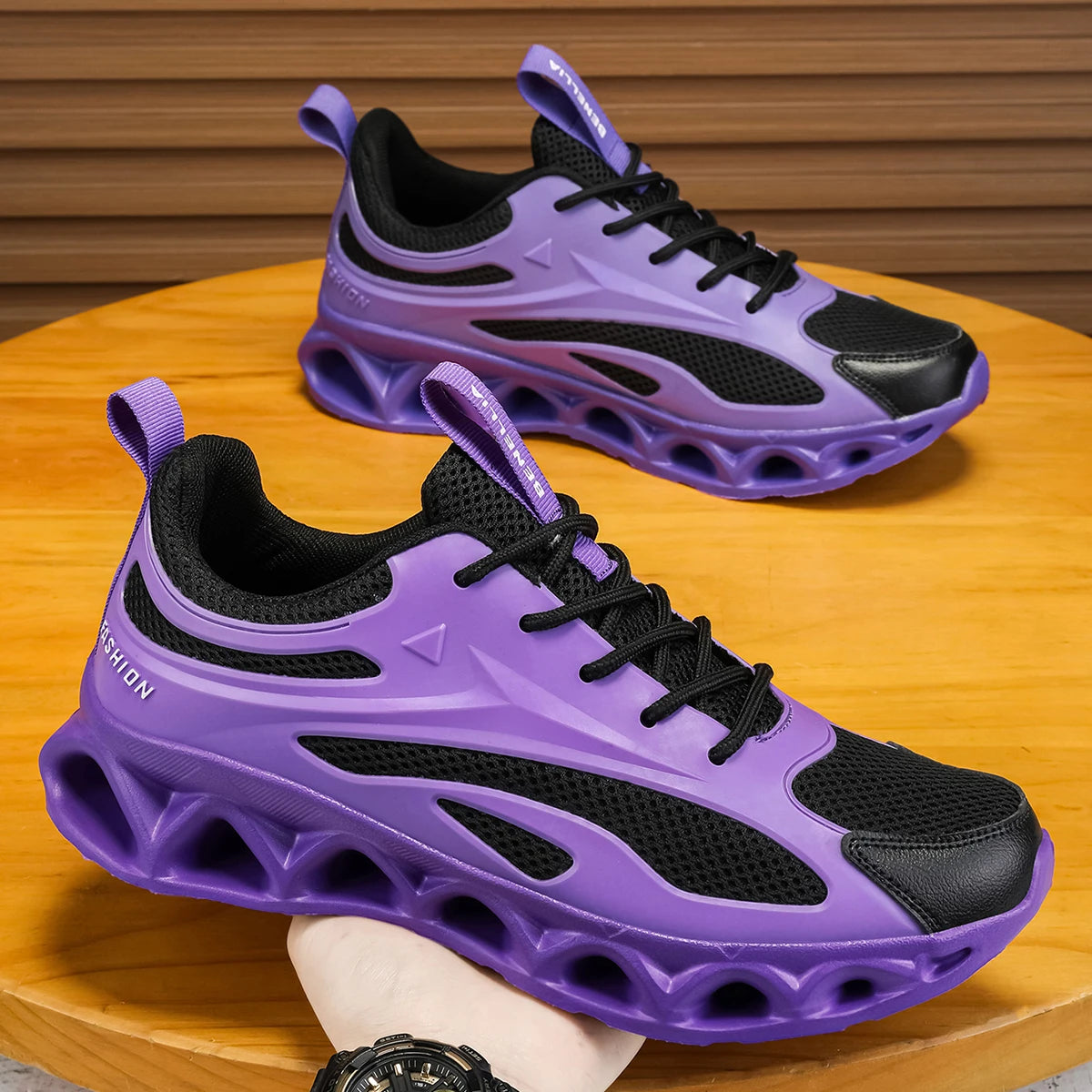 Blade running shoes, lightweight men's shoes, sports shoes, men's breathable, wear-resistant, shock-absorbing running shoes