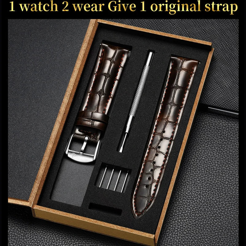 OUPINKE 3176 Top Brand Luxury Men Mechanical Automatic Watches Automatic Movement Waterproof Sapphire Mirror Tourbillon Skeleton