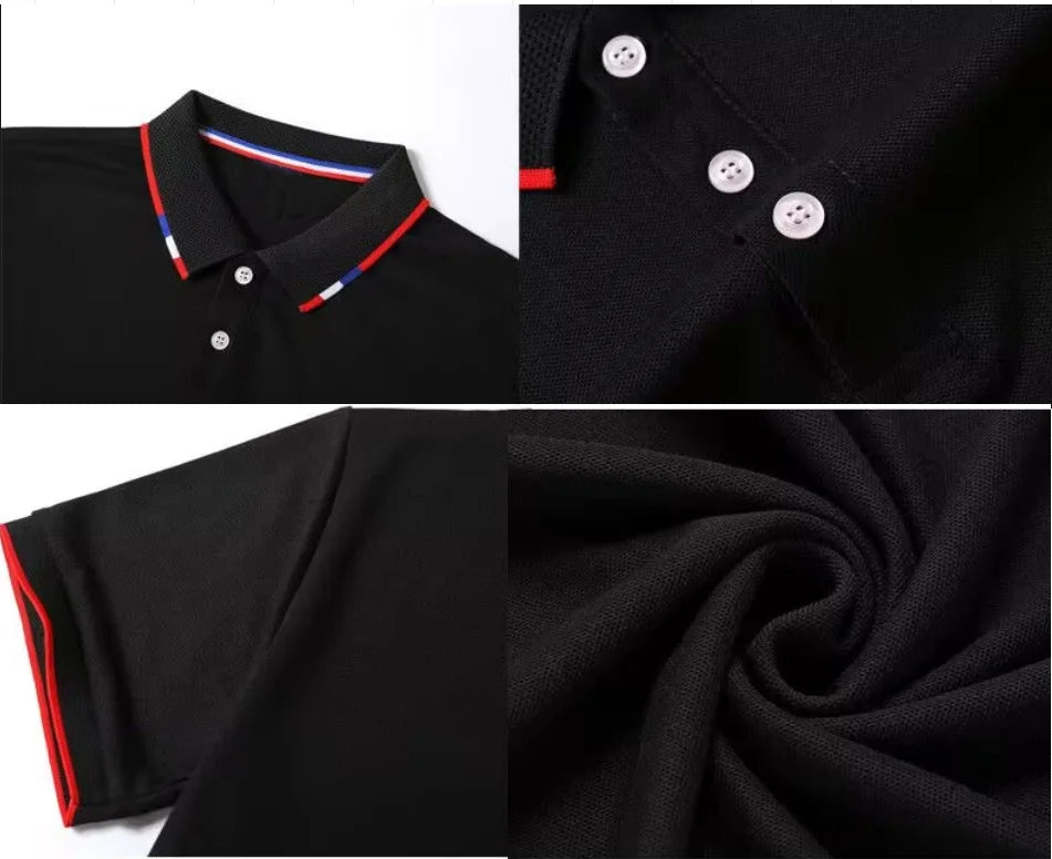Men's Polo Shirt from Designer Brand, Fashionable and Well-Tailored with Rhinestones