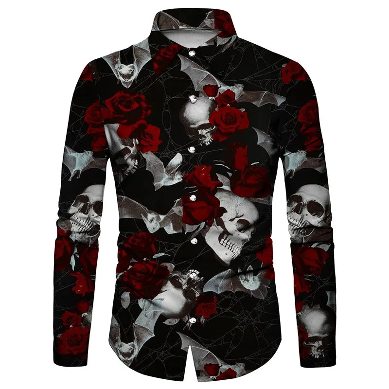 Men's shirt cool funny combination graffiti fashion casual party outdoor soft and comfortable fabric 2023 new spring and summer