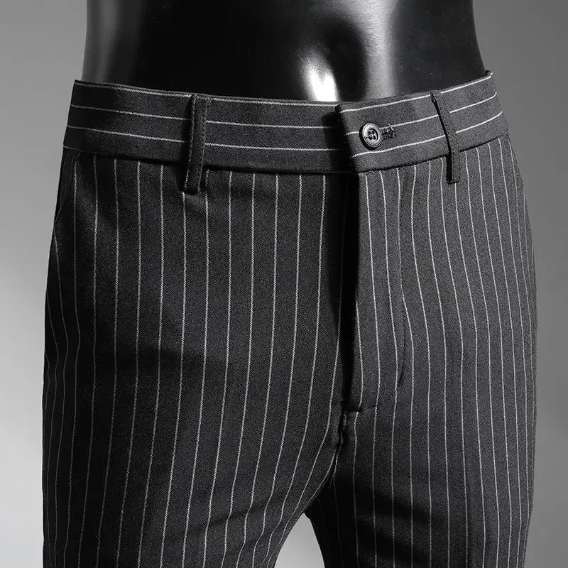 Draped White Trousers for Men Plus Big Size Man Suits Pants Fluid Spring Clothes Thin Casual Classic Offer New in Cheap Luxury