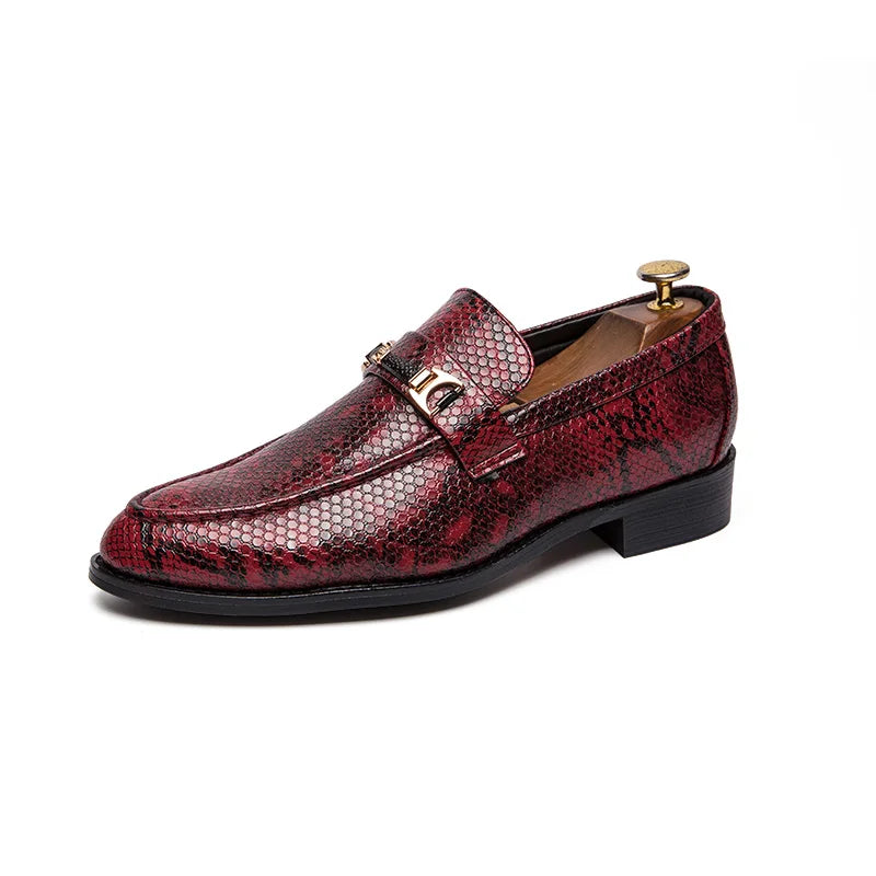 Autumn Brock leather men's head layer cowhide British Korean version breathable business dress casual wedding leather shoes