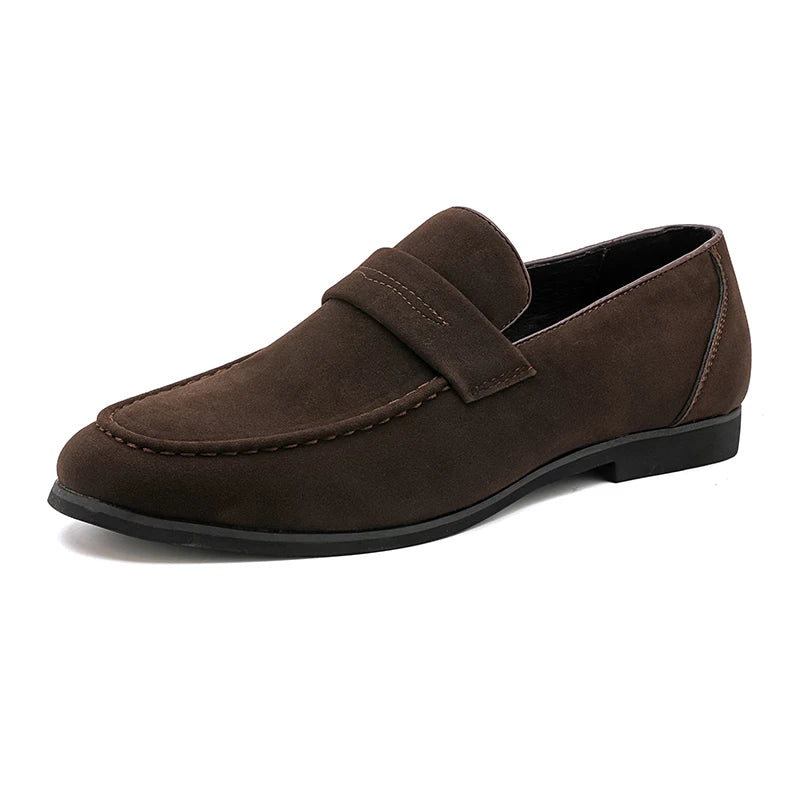 Autumn Brock leather men's head layer cowhide British Korean version breathable business dress casual wedding leather shoes
