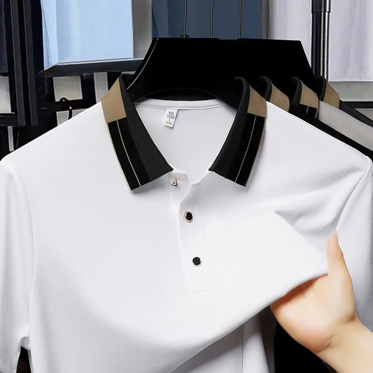 Men's Classic Polo Shirt 2025 Summer New Short Sleeve Polo Men's Top Hot Sale