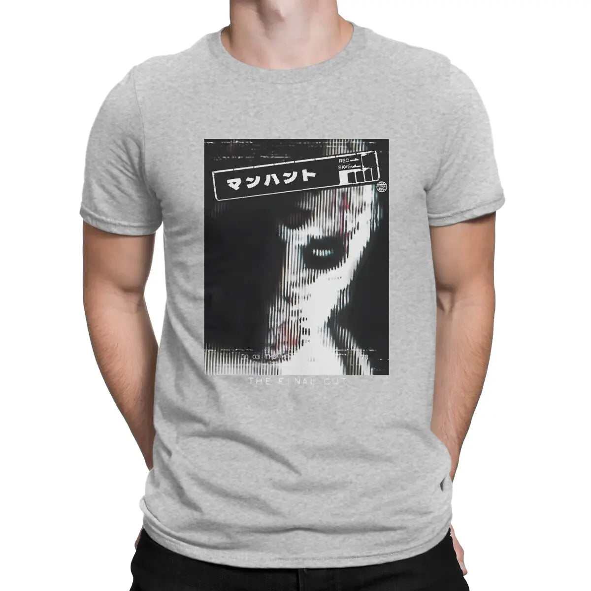 Manhunt Newest TShirt for Men Manhunt - The Final Cut Round Collar Basic T Shirt Hip Hop Gift Clothes Tops