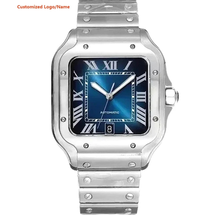 2025VIPCustomized Luxury New Men Automatic Mechanical Watch 904L Stainless Steel Black Blue Gold Bezel Sapphire Sport Wristwatch