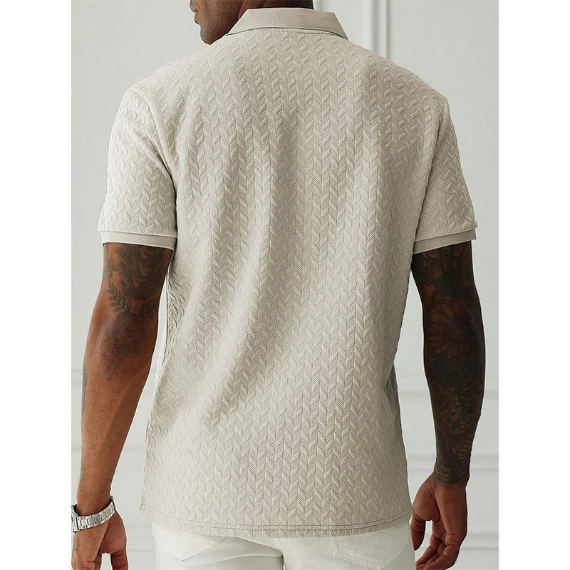 Mens Polo Shirt Summer Short Sleeve Male Polos Streetwear Man Tops Solid Color Poloshirt Brand Breathable Male Polo Shirts Men