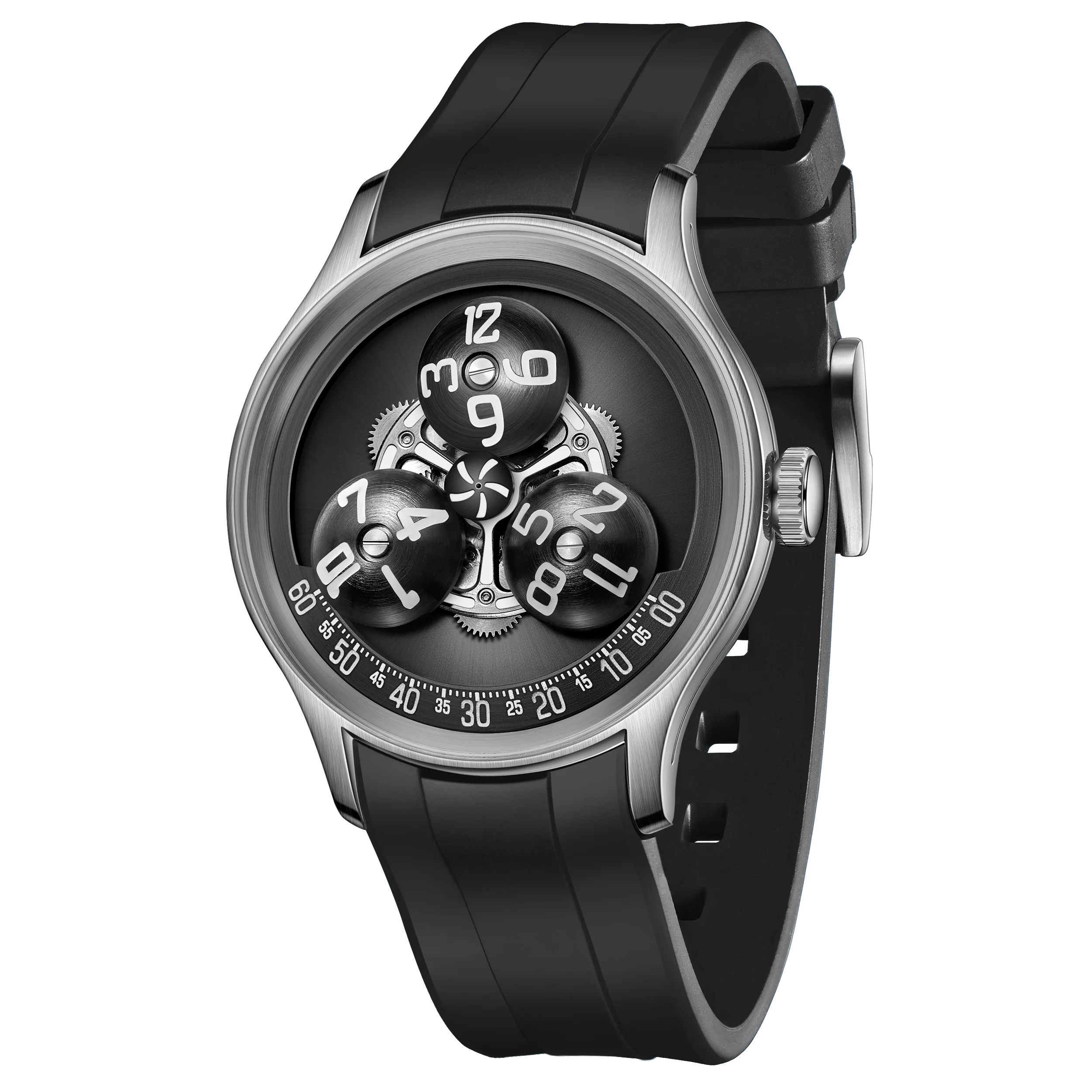 OBLVLO New Design Trisome Star Planet Automatic Watch For Men Luxury Super Luminous 316L Steel Case Mechanical Watch BLM-TRISOME