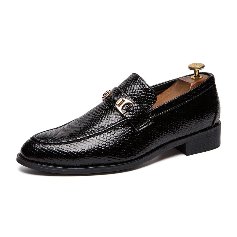 Autumn Brock leather men's head layer cowhide British Korean version breathable business dress casual wedding leather shoes