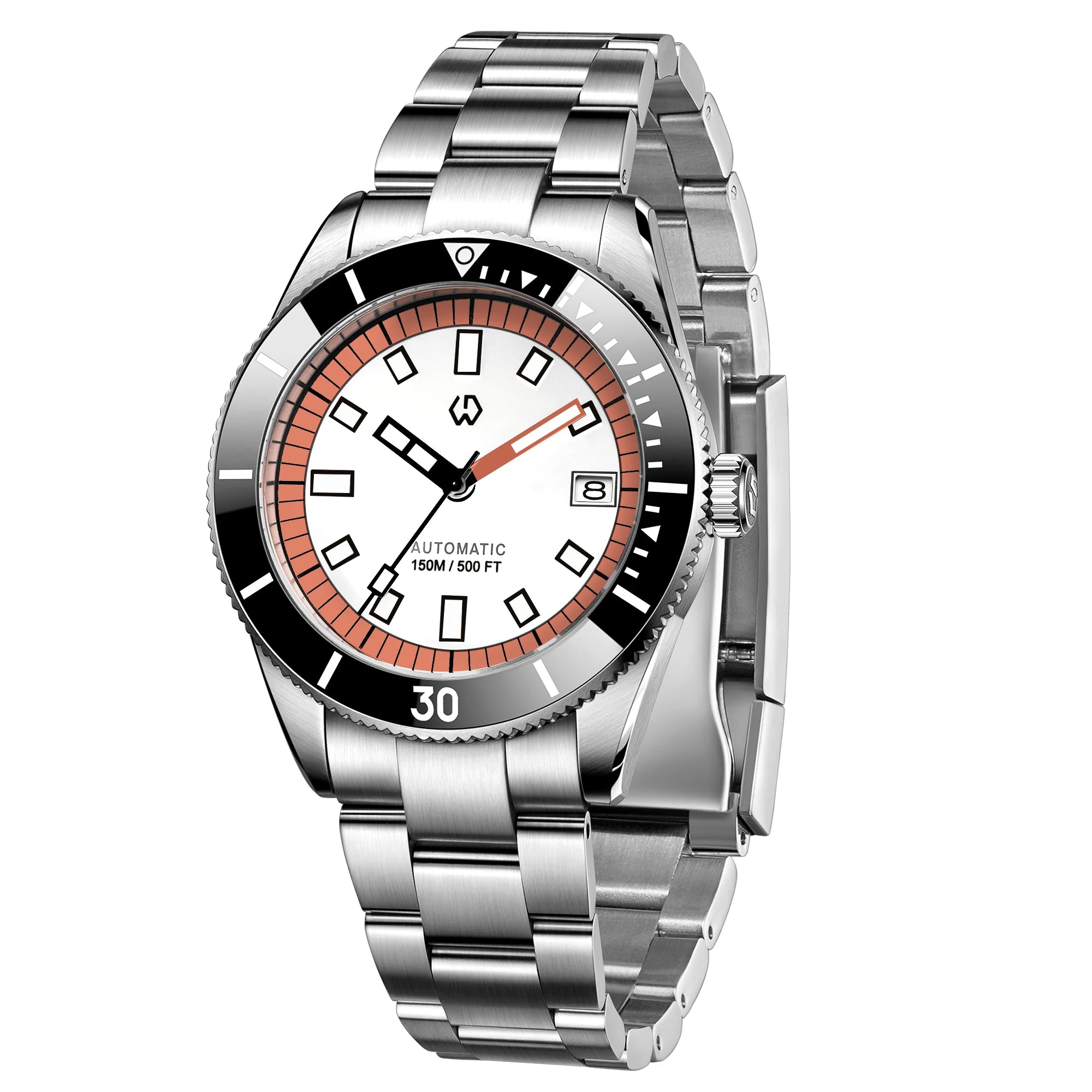 WISHDOIT New Watch Men's Automatic Super Luminous Bezel Mechanical Watch Japan NH35 150 Waterproof Diving Production