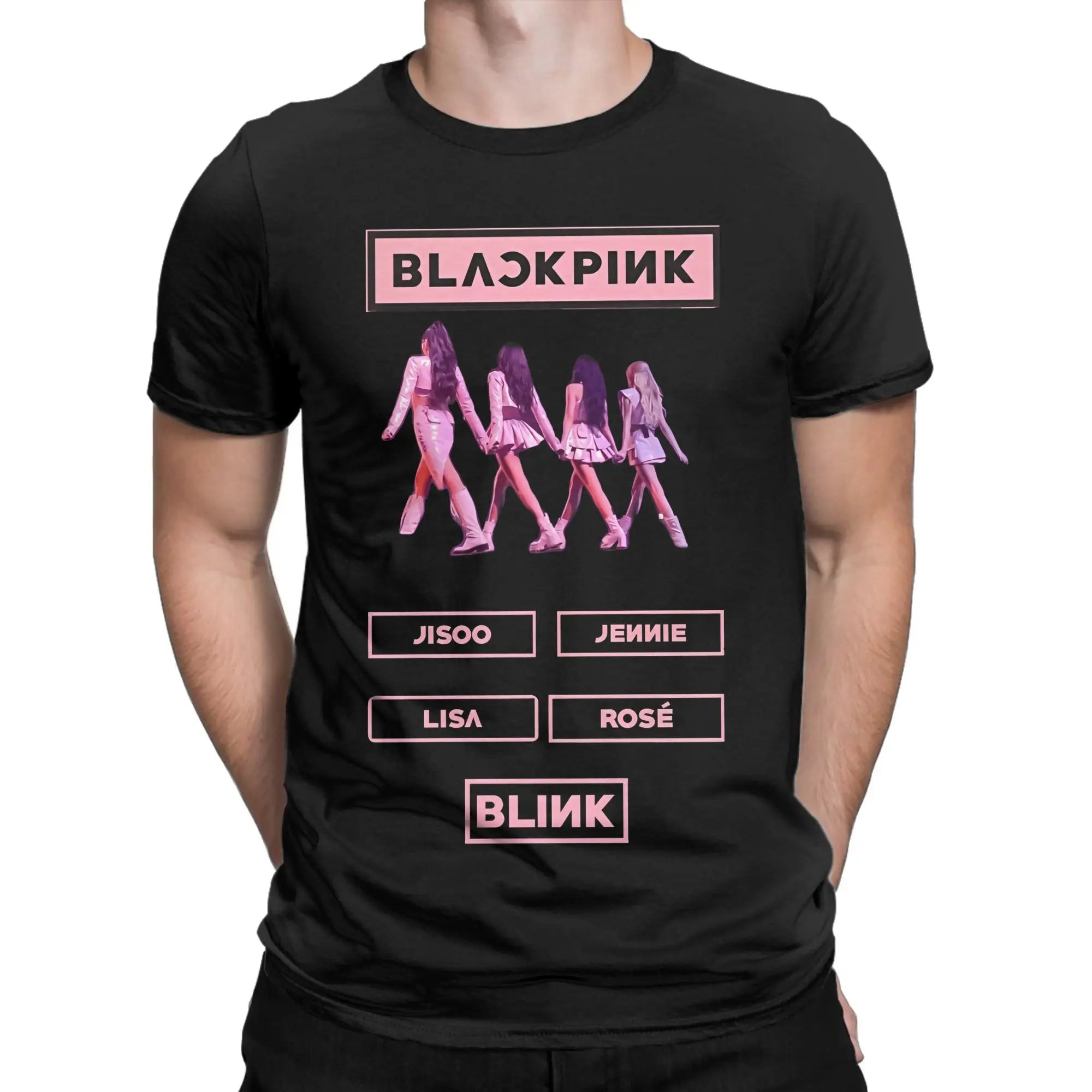 Men's T-Shirts Are You Born Pink Member World Tour Leisure Pure Cotton Tees Short Sleeve  T Shirt O Neck Clothes New Arrival