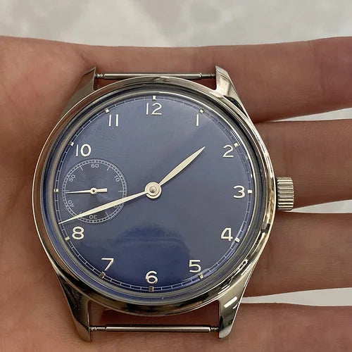 42mm Men's Simple Fashion Manual Mechanical Watches Tianjin ST3600 Movement Waterproof Stainless Steel Luxury Reloj Hombre Cool