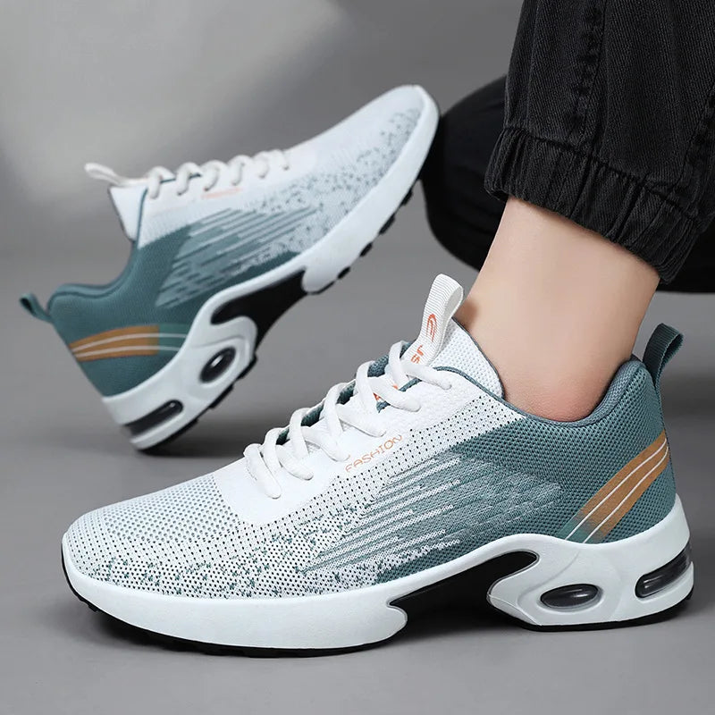 Men's sneakers Mens Breathable Knit Sneakers Soft Sole Comfort  Shoes for Sports 2025 Free shiping shoes