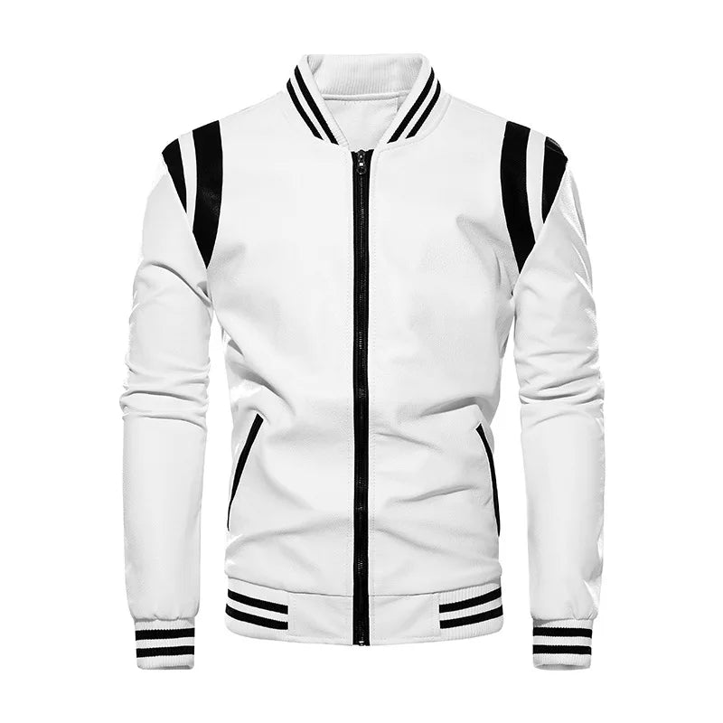 New Men's Leather Jackets Autumn And Winter Casual Motorcycle Slim PU Jacket Biker Leather High Quality Fashion Warm Overcoat