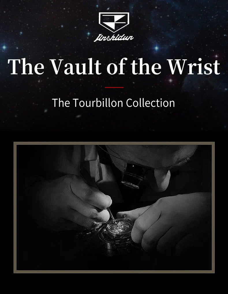 JSDUN Fully Diamond Tourbillon Automatic Watch for Men Genuine Leather Strap Sapphire Mirror Luxury Mechanical Man Wrist Watches