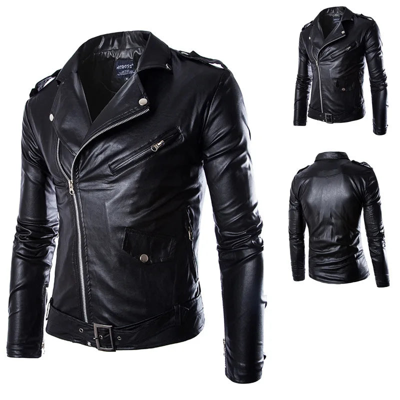 White Leather Jacket Men Motorcycle Winter Coat Men Multi-pocket Warm Genuine Leather Jackets Outdoor Windbreaker Male Loose