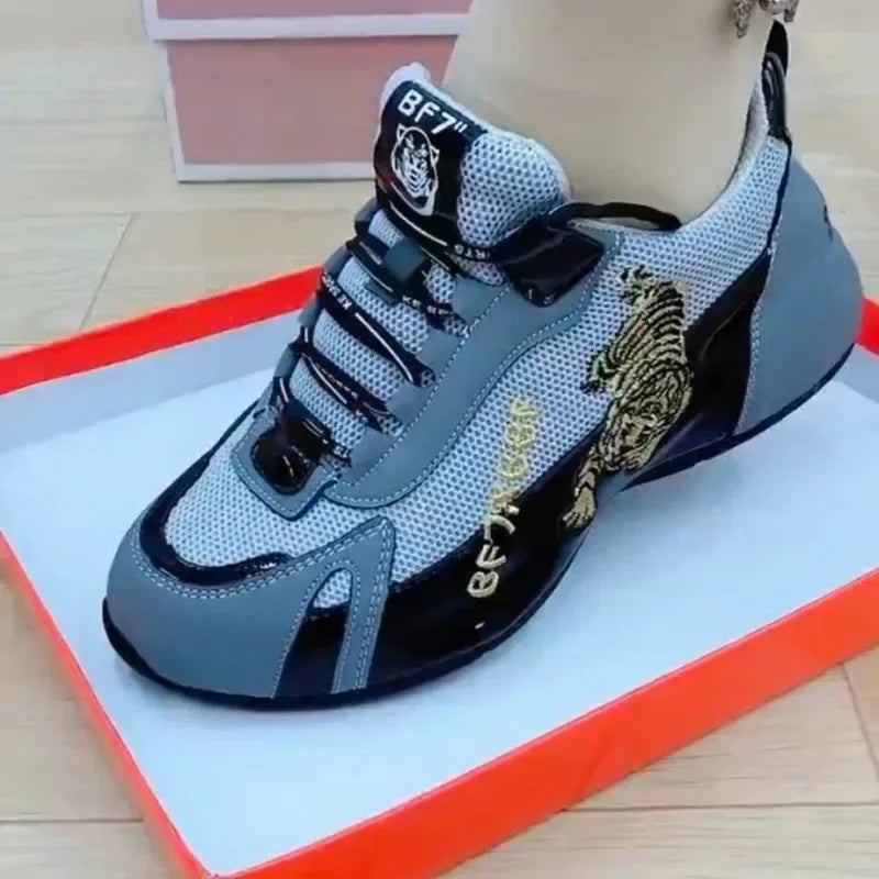 Men's Waterproof Leather Surface Sports Shoes Travel Trend Matching Autumn Casual Shoes Breathable EVA Insole PVC Outsole