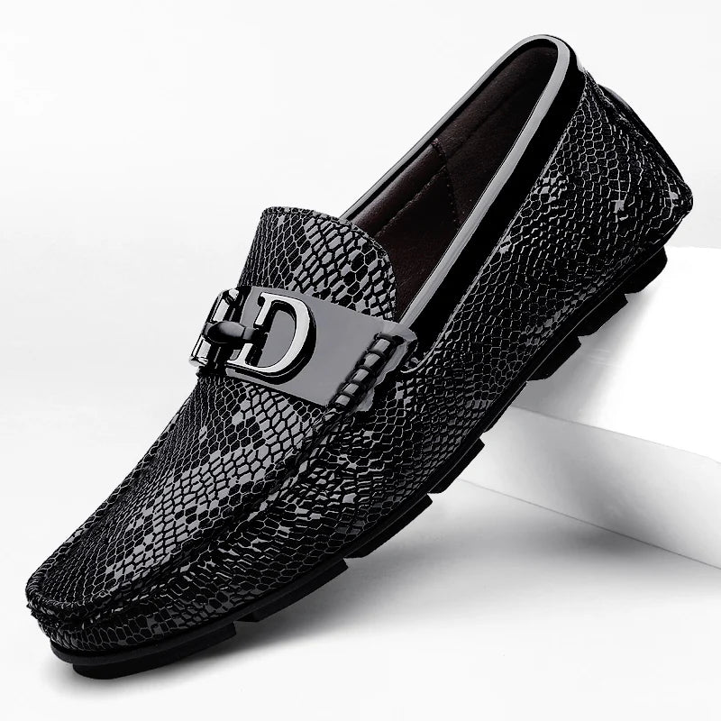 Luxury Brand Genuine Leather Business Shoes High-quality Handmade Stitched Loafers Fashion Design Casual Leather Shoe Size 38-45