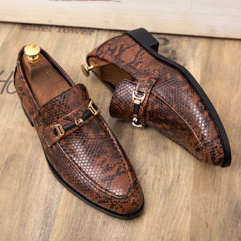 Autumn Brock leather men's head layer cowhide British Korean version breathable business dress casual wedding leather shoes