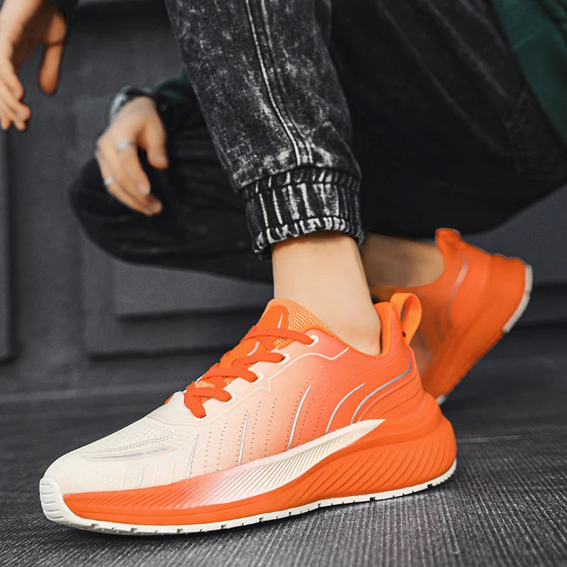 ONEMIX New Cushioning Running Shoes for Men Suitable Heavy Runners Lace Up Sports Women Non-slip Outdoor Athletic Male Sneakers