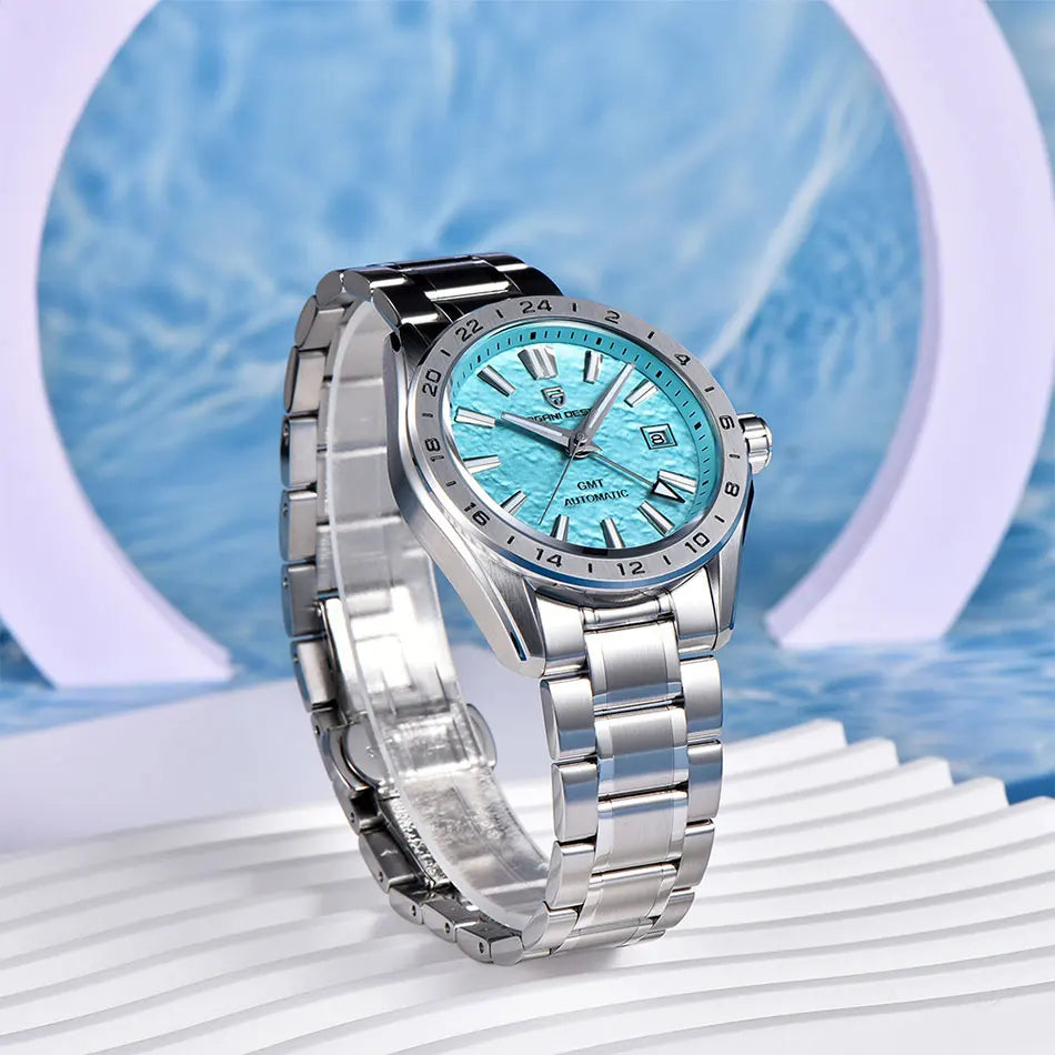 PAGANI DESIGN New GMT Mens Mechanical Watches 100M Waterproof Clock Sapphire Glass Automatic Men Watch PD-1792 Relogio Masculino